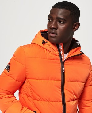 Superdry New House Sports Puffer Férfi Kabát Világos Narancssárga | CQVIY6910